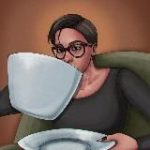 Арина что-то делает